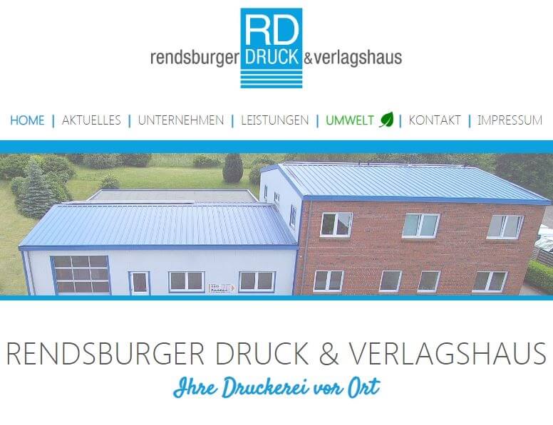 Webdesign of RD Druck